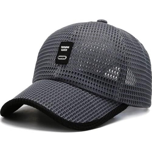 Summer New Simple Light Leisure Sunshade Outdoor Sunscreen Anti Ultraviolet Cool Mesh Cap Baseball Cap