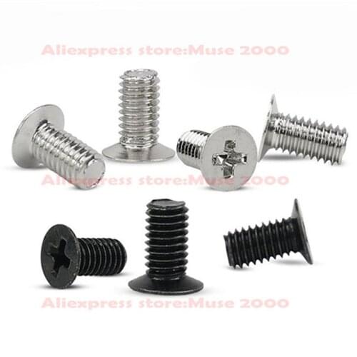 M3*3 4 5 6 8 10 thin Countersunk 5.0MM head dia 0.7mm thickness flat cross metric hardware bolt computer notebook SSD Sscrew
