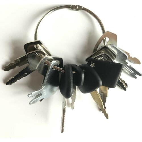 12 Keys Heavy Equipment Construction Ignition Key Set Fit For Caterpillar Case JD