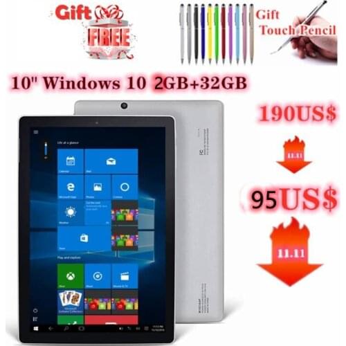 Newest Free Drop Shipping 10.1 Inch NX16A Windows 10 Home Tablet PC With 5000mAh Battery Quad Core 2GB RAM 32GB ROM Tablets PC