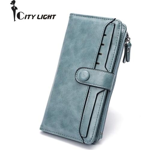 New Women Wallets Long Design High Capacity Clutch Purse Female Removable Card Holder Wallet Lady Money Coin Bags
