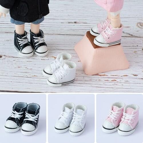OB11 Baby Shoes High Top Canvas Sneaker Board Shoes Molly Holala GSC 1/12 BJD P9 doll shoes pink accessories