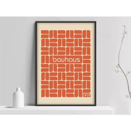 Bauhaus Poster, 100 Year Bauhaus, Bauhaus Exhibition Print, Herbert Bayer Poster, Bauhaus Print, Walntury Art Poster, Art Nouvea