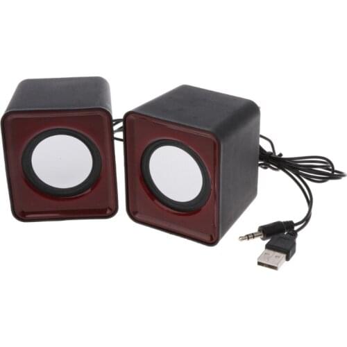 Wired Mini Speakers USB 2.0 for Laptop PC MP3 Multimedia Speaker Random Color