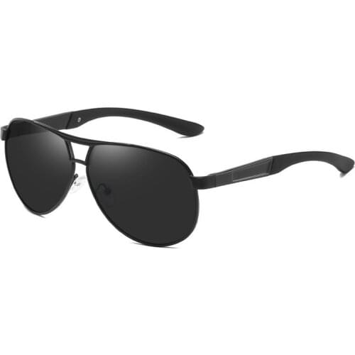 Aviation Metal Frame Quality Oversized Spring Leg Alloy Men Sunglasses Polarized Brand Design Male Sun Glasses Driving