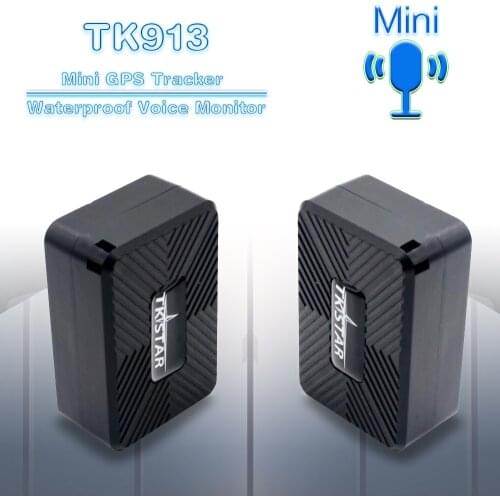 Super Mini GPS Car Tracker TK913 GPS Tracking Device GPS+LBS Dual Positioning Ways History Route Playback Tracking for Free APP
