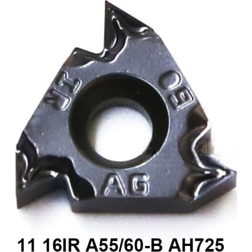 11IRA60-B 16IRA60-B AH725 16IRAG60-B 16IRG60-B 11IRA55-B 16IRAG55-B AH725 16IR Threading Internal Carbide Inserts Lathe
