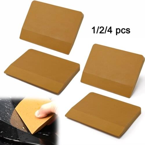 FOSHIO 1/2/4pcs Cover Film Soft PPF Rubber Scraper Car Vinyl Wrapping Squeegee Window Tint Glass Cleaning Sticker Remover Tools