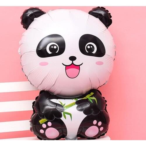 Kids Panda Birthday Balloons Birthday Party Decoration Bamboo Animal Inflatable Panda Bear Balloon Baby Shower Party 1pc