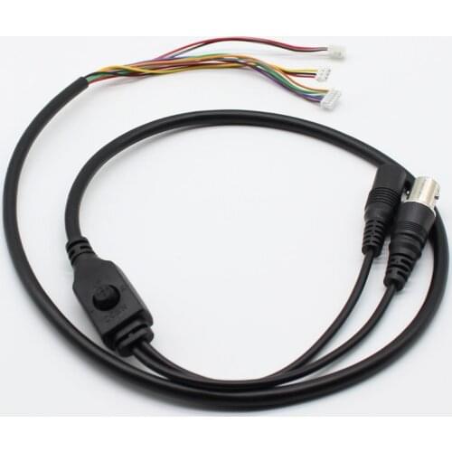 10pcs 1.5T 11Pin BNC Video DC12V Power OSD Control Pigtail Cable Menu Button end for Analog CCTV Camera Module Board