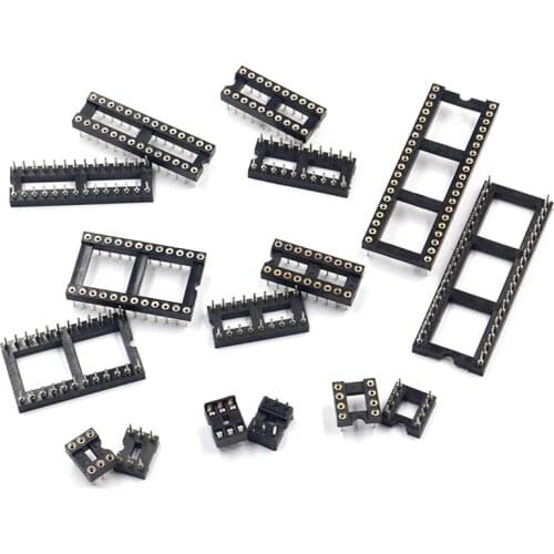 10 PCS IC Sockets DIP6 DIP8 DIP14 DIP16 DIP18 DIP20 DIP24 DIP28 DIP40 pins Connector DIP Socket 8 14 16 18 20 24 28 40 pin DIP-8