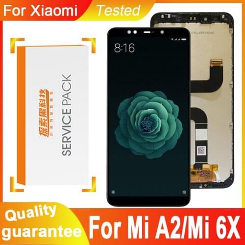 100% Tested 5.99'' Display Replacement for Xiaomi Mi A2 MiA2 LCD Touch Screen Digitizer Assembly For MI 6X LCD Repair parts