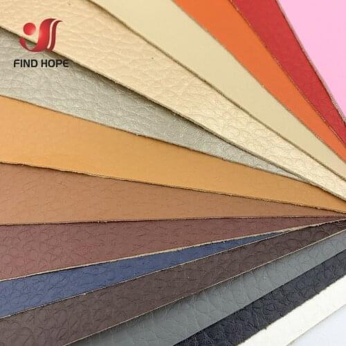 120cmx20cm 30cmx20cm Back Glue Self-adhesive Leather DIY Sofa Car Interior Renovation Patch Lychee Pattern PU Artificial Leather