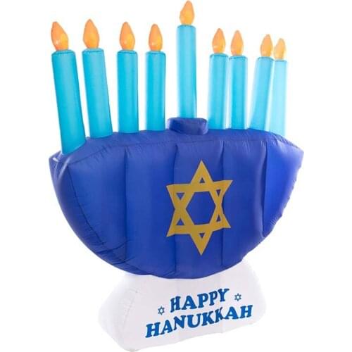 13ft 4m high Giant Inflatable Menorah for Hanukkah Holiday Decoration Customize