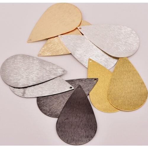 5pcs/lot zhu ru 42*25mm big Smooth surface Cute Water droplets Pendant Charms DIY earring Jewelry Accessories components parts