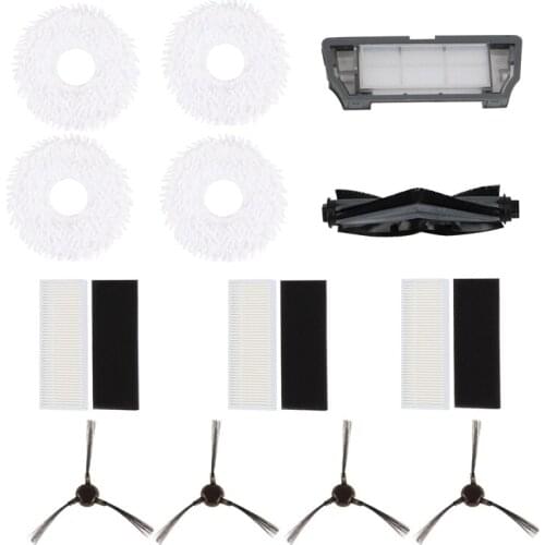 Rolling Brush HEPA Filter Mop Cloth Side Brush Cleaning Robot Accessories for ECOVACS Deebot N9+ Robot Vacuum Cleaner