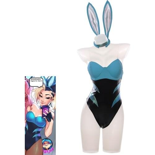 Anime Game LOL KDA Akali The Fist of Shadow Rabbit Bunny Girl Sexy Swimsuit Cosplay Costume Women Halloween FreeShipping 2020New
