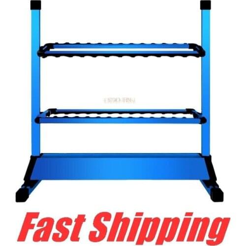 Aluminum alloy 24 grid Fishing rod holder Boat yacht fishing rod bracket Trekking pole storage rack Hardware fish gear Fitting