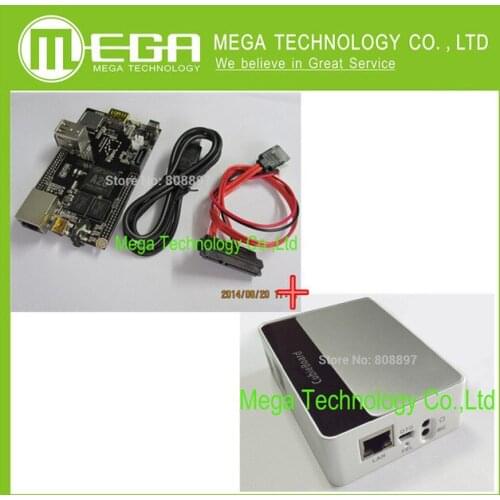PC Cubieboard A20 Dual-core Development Board with Power Cable SATA Wire USB to TTL Line with case