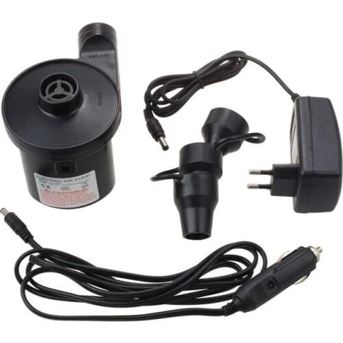 Electric air pump electric pump include 3 attachments for air mattresses, inflatable swimming animals or automatic camping and f