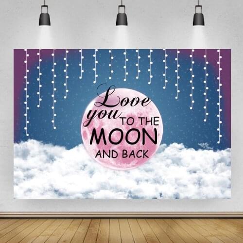 Photography Background Baby Newborn Lights Full Moon Cloud Party Portrait Backdrop Photo Studio Photocall Photo Prop
