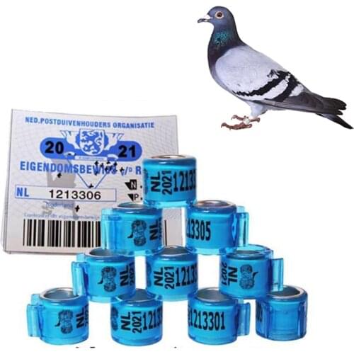 2set Pigeons Rings Identification Ring Pigeon Foot Ring with certificate