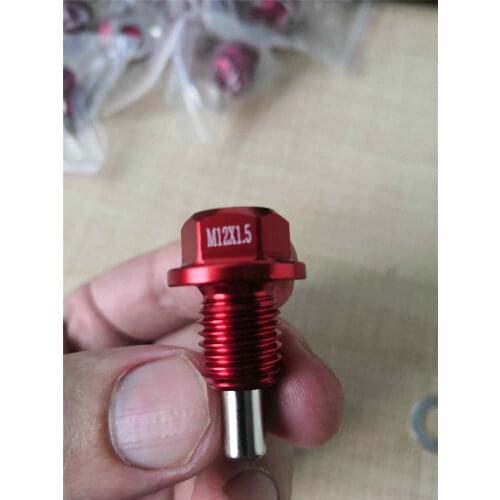 Magnetic Oil Drain Plug Sump Drain Nut M12*1.5 Oil Drain Bolt Screw Oil Sump Drain Plug