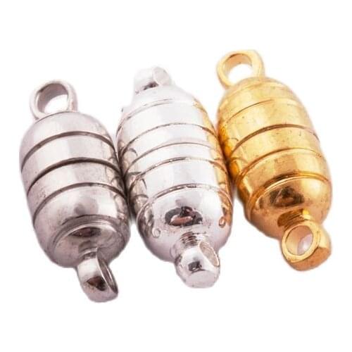 Powerful Magnetic Magnet Necklace Clasps 18*6mm 3Colors for Necklace Jewelry DIY 10sets/lot L1762