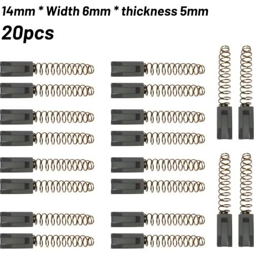 10 Pairs Carbon Brush Air Carbon Brush For Triac S/PID Hot Air Welding Gun/plastic Welding Machine Motor 14mm * 6mm * 5mm