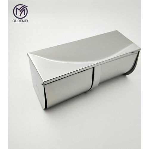 Stainless Steel SUS304 Chrome Polish Bathroom Mount Double Paper Towel Holder