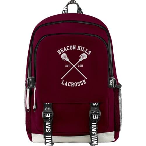 2021 New 3D teen wolf 24 STILINSKI Backpack Oxford Large-capacity schoolbag college style School Children Travel Backpack