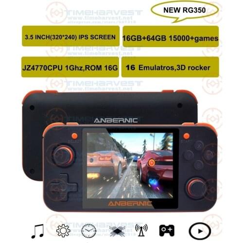 NEW ANBERNIC RG350 IPS Retro Games 350M Video games Upgrade game console ps1 game 64bit opendingux 3.5 inch 15000+games rg350M