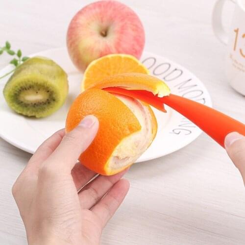 Plastic Orange Peeling Device Grapefruit Peeling Device Stripper Orange Device Citrus Juice Helper Kitchen Fruit Vegetable Tool