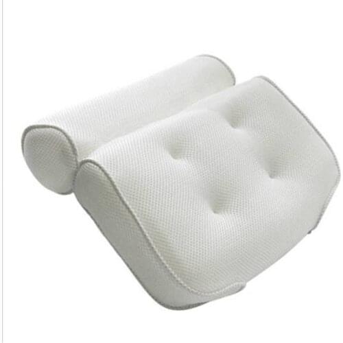 Bath Pillow Non-slip Bathtub Headrest Soft Waterproof Bath Pillows with Suction Cups Easy To Clean Bathroom Accessories