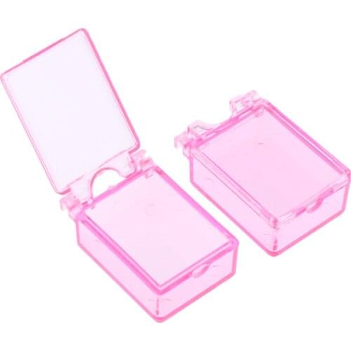 Empty Plastic Nail Art Tips Storage Case Jewelry Decor Container