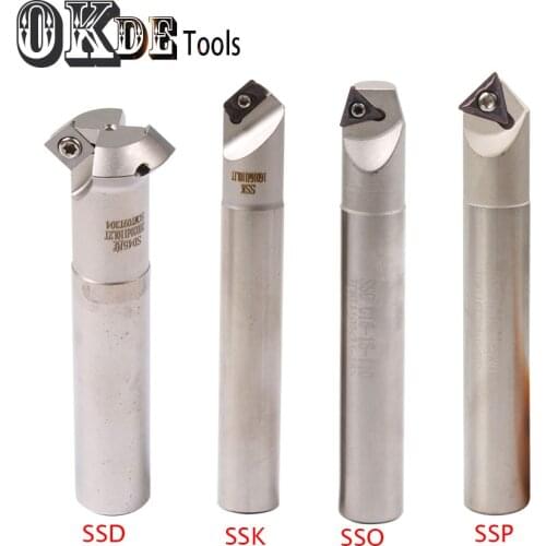 SSP SSO SSD 45 Degree Insertable Face Mill for TCMT16T308 Chamfer Cutter CNC machine tool knife milling cutter arbor for used