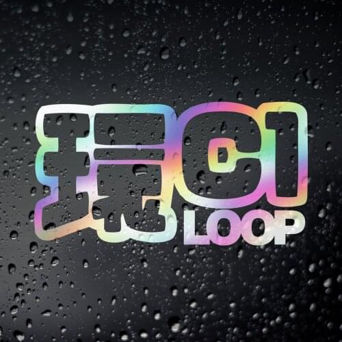 Three Ratels FD635 C1 Loop JDM Chrome Oil Slick Car Sticker - Drift Civic Japanese Tuner Tengoku Skyline AE86 Street Racing Toky