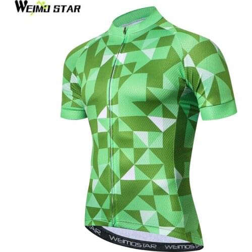 Weimostar New Green Racing Sport Cycling Jersey Top Summer Pro Team mtb Bike Jersey Shirt Quick Dry Bicycle Cycling Clothing