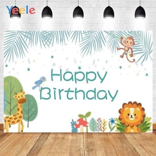 Yeele Elk Lion Photography Baby Custom Portrait Birthday Party Decoration Photographic Backgrounds Backdrops For Photo Studio