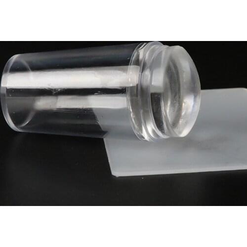 1 Set Silicone Nail Stamper Stamp Scraper French Nail Template Nail Mold Stamping Template Scraper Transfer Stamping Decal