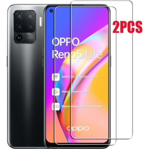 2PCS FOR Oppo A94 4G Reno5 Lite Reno 5 5Lite High HD Tempered Glass Protective On CPH2203 CPH2205 Screen Protector Film