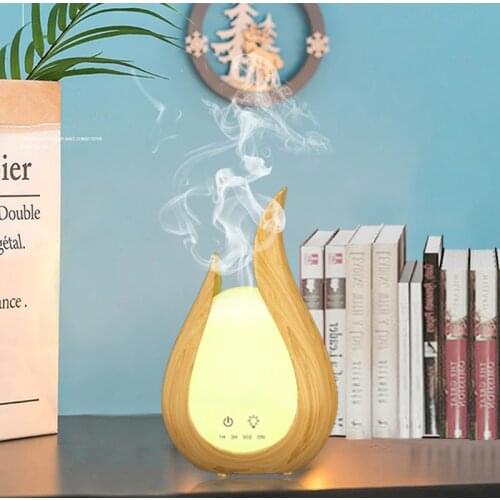 200ml Aromatherapy Diffuser Humidifier Air Dampener Aroma Diffuser Wood Marble Grain Aroma Essential Oil Diffuser Ultrasonic