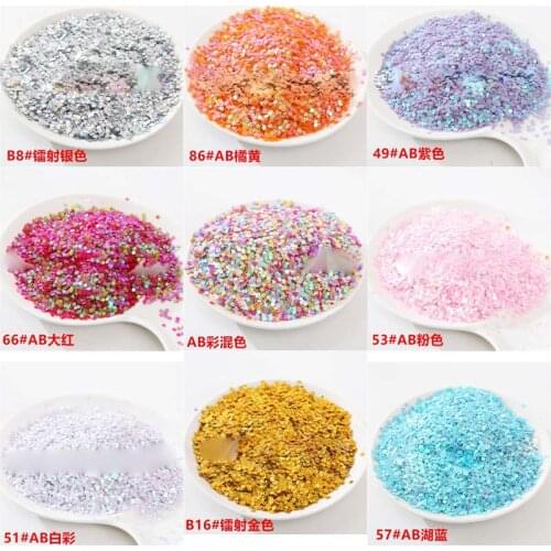 3mm Plum Nail Sequins Love Nail Patches Beads DIY Clothing Decoration Sequins Crystal Mud Filling Material