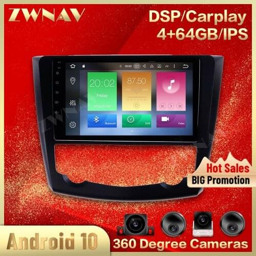 360Cameras IPS Screen For Renault Kadjar 2015 2016 2017 Android 10.0 Multimedia Screen Player Audio Radio Navigation Recorder
