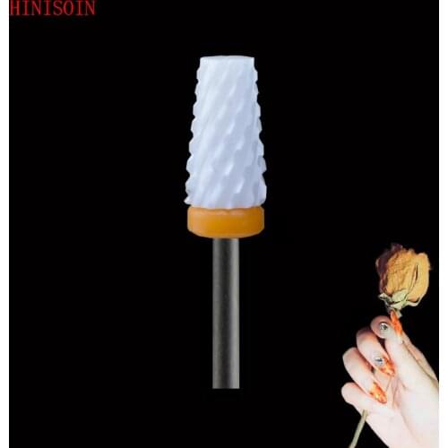 White Ceramic- 20 Pcs/Lot-Nail Drill Bit - Tapered Barrel Bit - (0121.060)