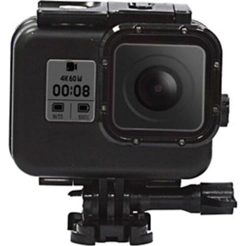 Black Waterproof Case for GoPro Hero8 Protective Underwater Dive Housing Shell with Bracket Accessories for Go Pro Hero8 Action