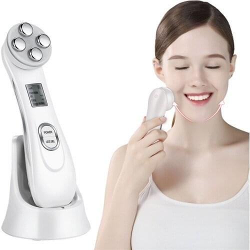 EMS electroporation LED photonic phototherapy cosmetology apparatus anti-aging, lifting, tensioning, eye facial care and facial