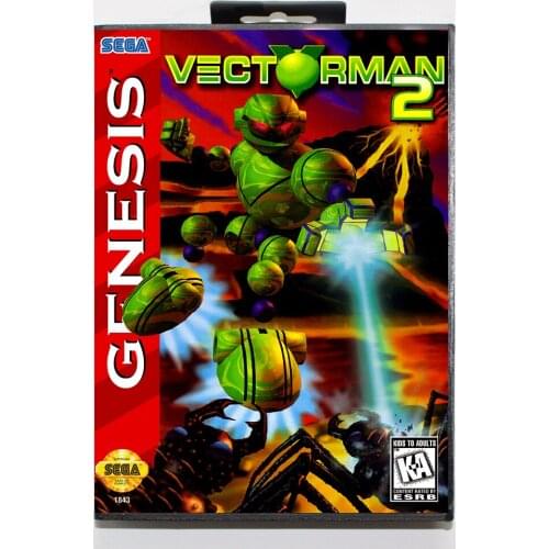 Vectorman 2 16bit MD Game Card For Sega Mega Drive/ Genesis with Retail Box