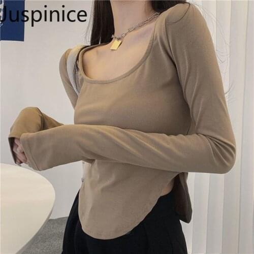 Женские однотонные футболки Juspinice China At AliExpress