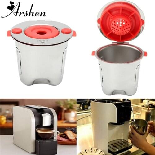 Arshen Stainless Steel Refillable Coffee Filter Basket Reusable Filling Capsule For Keurig 2.0 Home Shop Coffee Tea Brewing Tool